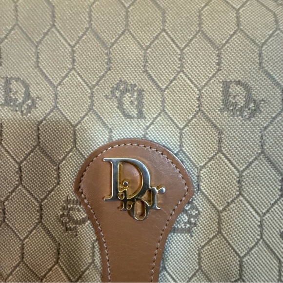 Vintage Dior Beige and Brown Canvas Bag w\COA - Picture 3 of 7
